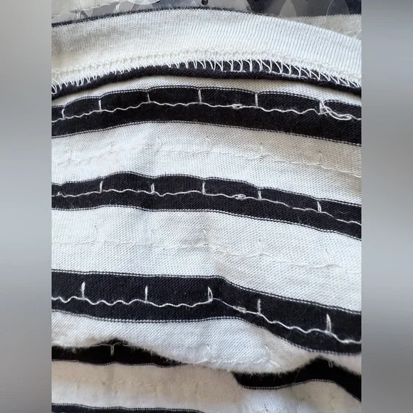 NWT XL JCrew Broken-in jersey striped T-shirt with sequins J.crew - Picture 6 of 10